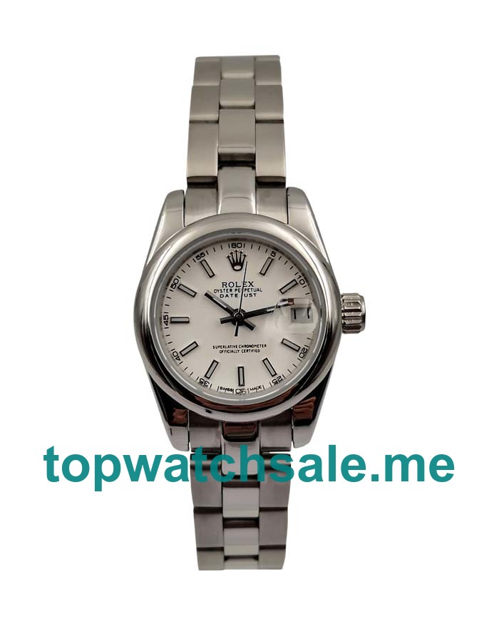 26MM Women Rolex Lady-Datejust 179174 White Dials Replica Watches UK