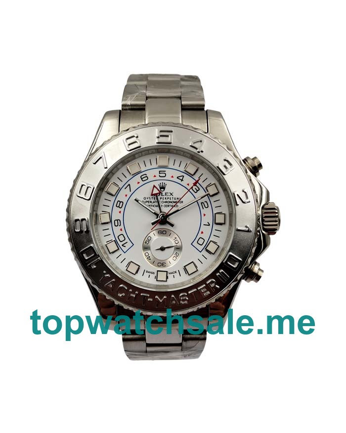 44MM Men Rolex Yacht-Master II 116689 White Dials Replica Watches UK