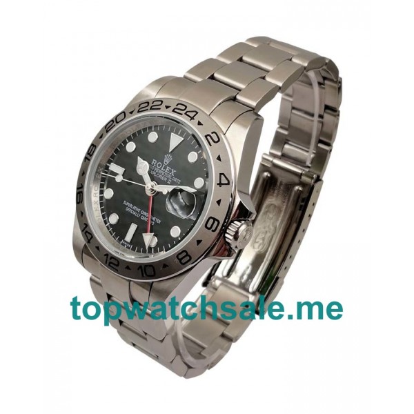40MM Men Rolex Explorer II 16570 Black Dials Replica Watches UK