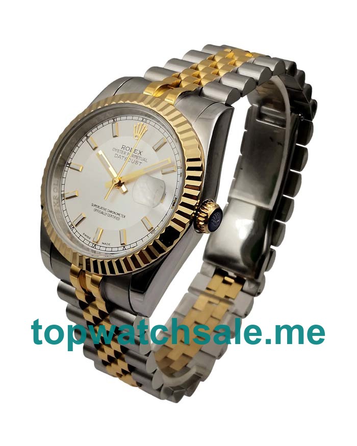 36MM Men Rolex Datejust 116233 Silver Dials Replica Watches UK