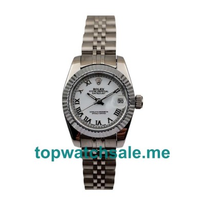 26MM Women Rolex Lady-Datejust 79174 White Dials Replica Watches UK