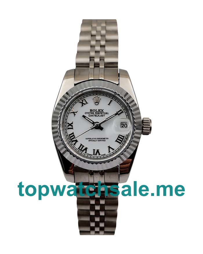 26MM Women Rolex Lady-Datejust 79174 White Dials Replica Watches UK