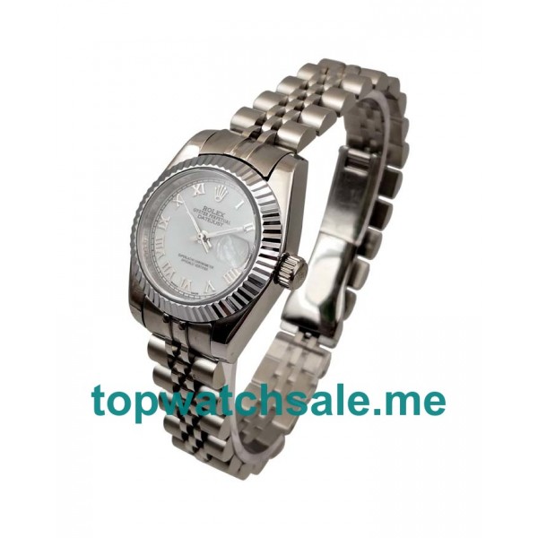 26MM Women Rolex Lady-Datejust 79174 White Dials Replica Watches UK