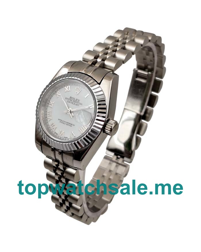 26MM Women Rolex Lady-Datejust 79174 White Dials Replica Watches UK