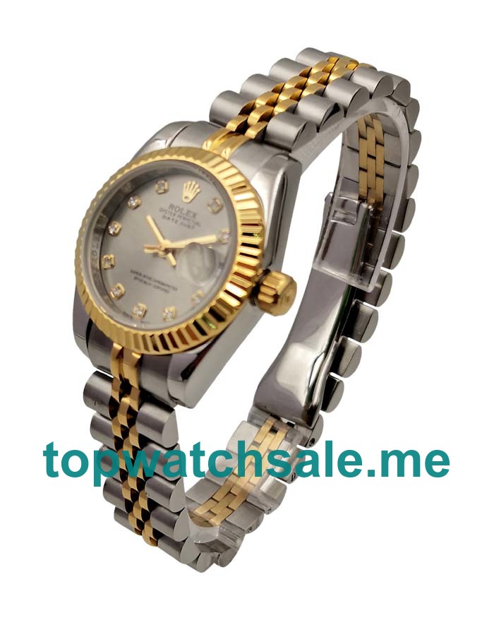 26MM Women Rolex Lady-Datejust 79173 Grey Dials Replica Watches UK