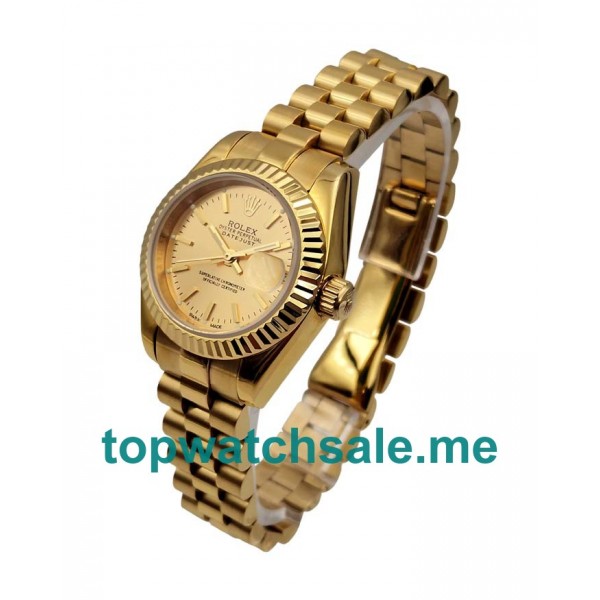 26MM Women Rolex Lady-Datejust 69178 Champagne Dials Replica Watches UK