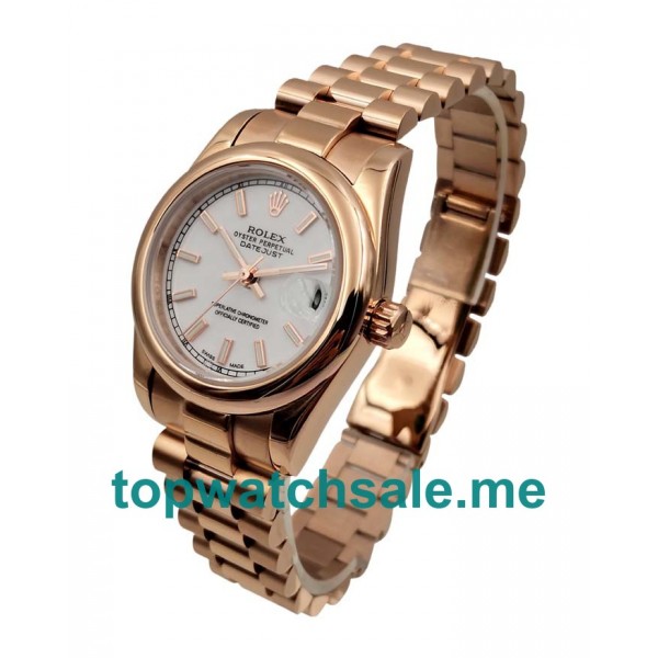 31MM Women Rolex Datejust 178275 White Dials Replica Watches UK
