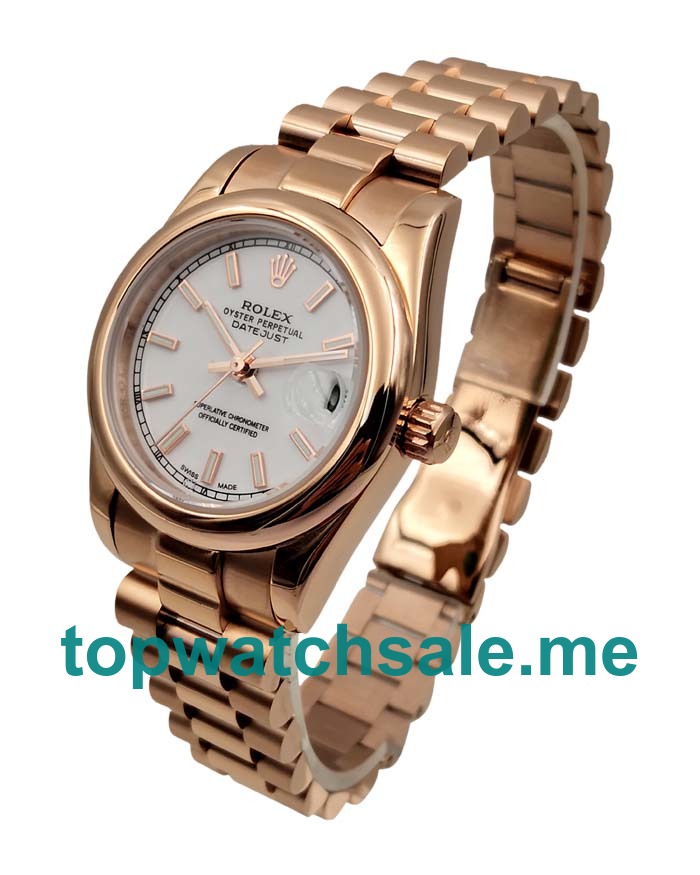31MM Women Rolex Datejust 178275 White Dials Replica Watches UK