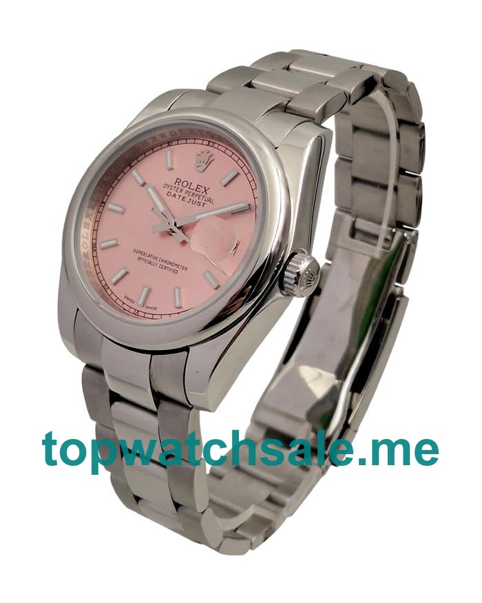 36MM Men Rolex Datejust 116200 Pink Dials Replica Watches UK