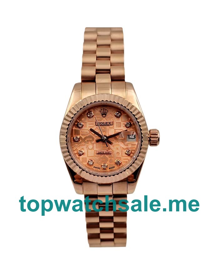 26MM Women Rolex Lady-Datejust 179175 Pink Dials Replica Watches UK