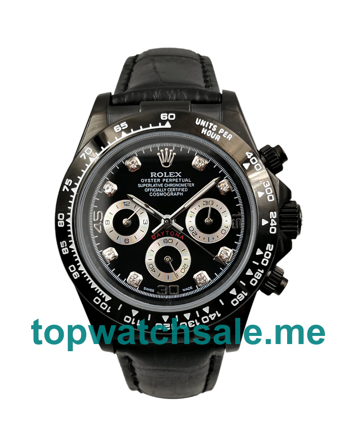 40MM Men Rolex Daytona 116519 Black Dials Replica Watches UK