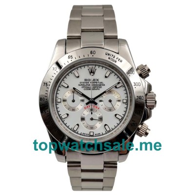 40MM Men Rolex Daytona 116520 White Dials Replica Watches UK