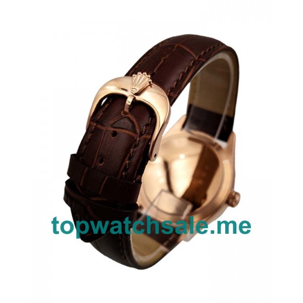 39MM Men Rolex Cellini 50515 White Dials Replica Watches UK