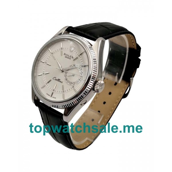 39MM Men Rolex Cellini 50519 White Dials Replica Watches UK