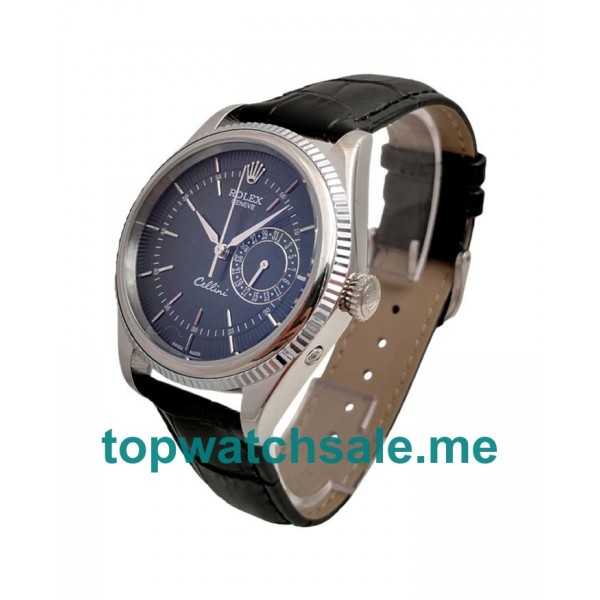 39MM Men Rolex Cellini 50519 Black Dials Replica Watches UK