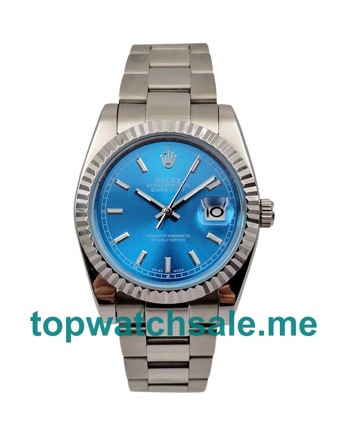 36MM Men Rolex Datejust 116234 Blue Dials Replica Watches UK