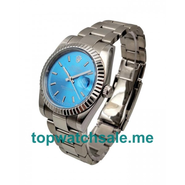 36MM Men Rolex Datejust 116234 Blue Dials Replica Watches UK