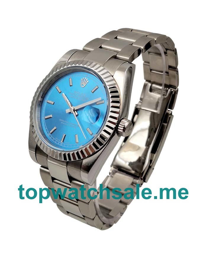 36MM Men Rolex Datejust 116234 Blue Dials Replica Watches UK