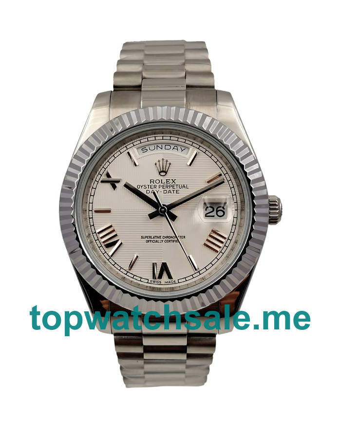 41MM Men Rolex Day-Date II 228239 White Dials Replica Watches UK