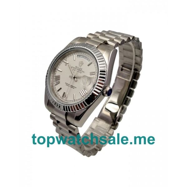 41MM Men Rolex Day-Date II 228239 White Dials Replica Watches UK