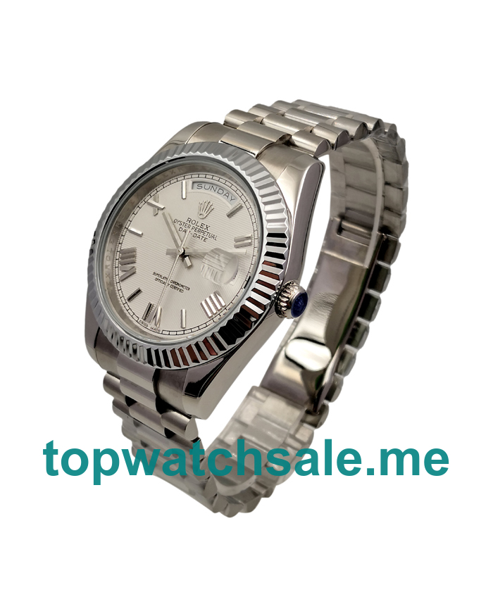 41MM Men Rolex Day-Date II 228239 White Dials Replica Watches UK