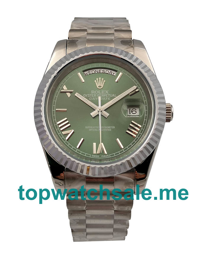 41MM Men Rolex Day-Date II 228239 Green Dials Replica Watches UK