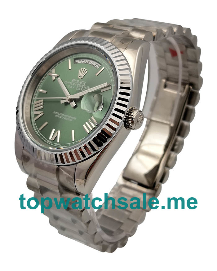 41MM Men Rolex Day-Date II 228239 Green Dials Replica Watches UK