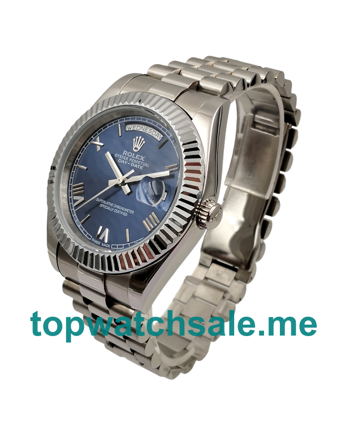 41MM Men Rolex Day-Date 228239 Blue Dials Replica Watches UK