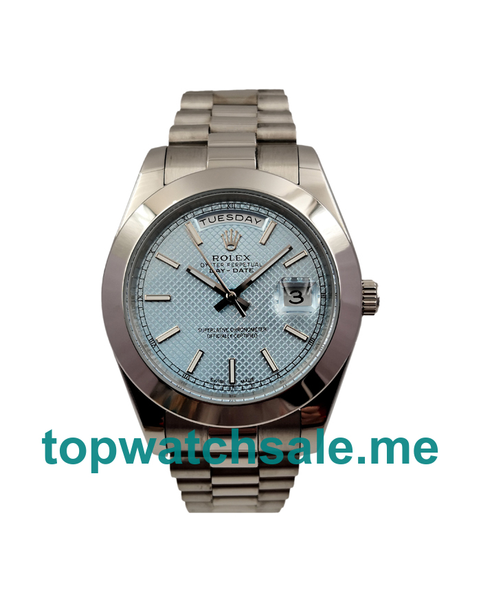 41MM Men Rolex Day-Date 228206 Light Blue Dials Replica Watches UK