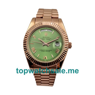 40MM Men Rolex Day-Date 228235 Green Dials Replica Watches UK