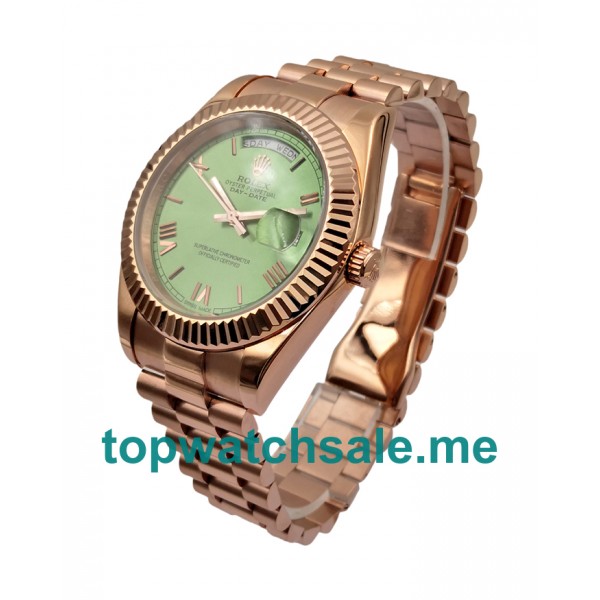 40MM Men Rolex Day-Date 228235 Green Dials Replica Watches UK