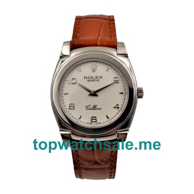 36MM Men Rolex Cellini 5330 White Dials Replica Watches UK