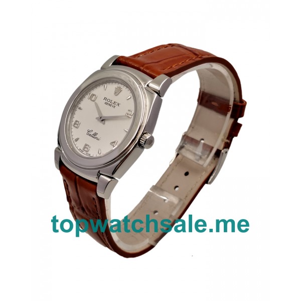 36MM Men Rolex Cellini 5330 White Dials Replica Watches UK