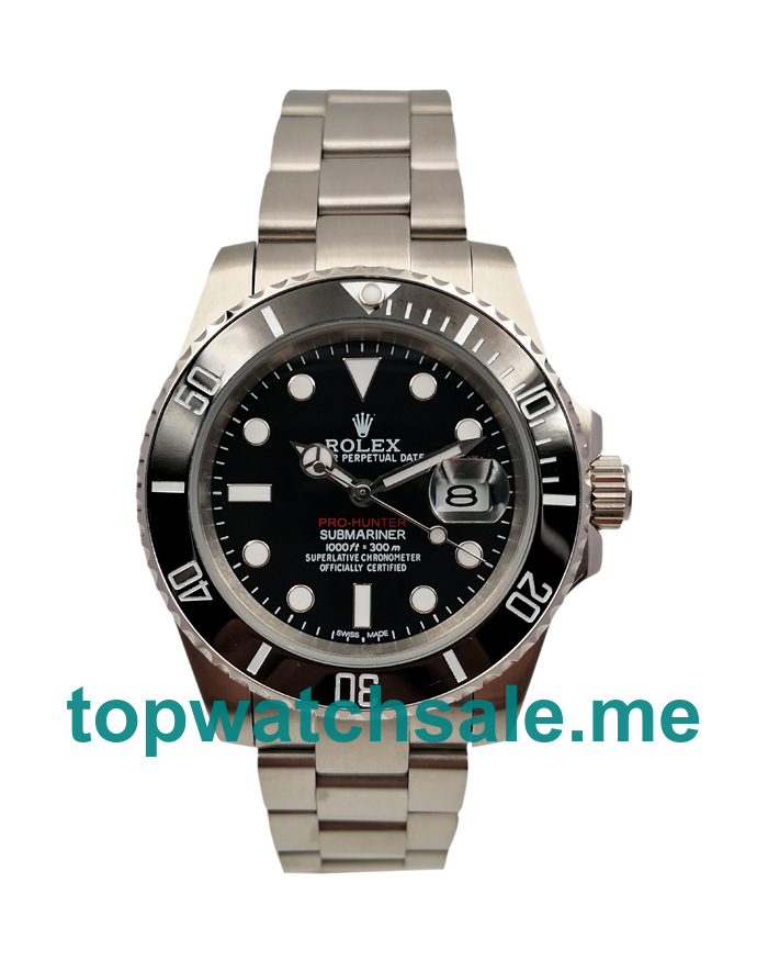 40MM Men Rolex Submariner 116610 LN Black Dials Replica Watches UK