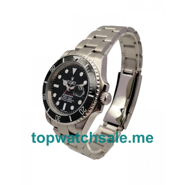 40MM Men Rolex Submariner 116610 LN Black Dials Replica Watches UK