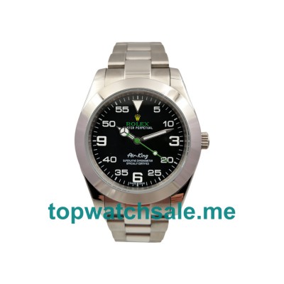 39MM Men Rolex Air-King 116900 Black Dials Replica Watches UK