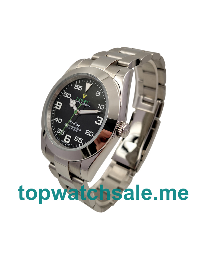 39MM Men Rolex Air-King 116900 Black Dials Replica Watches UK