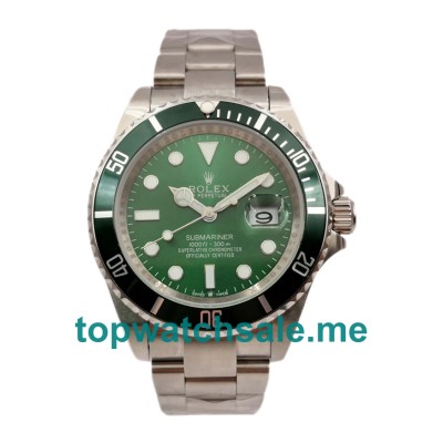 40MM Men Rolex Submariner 116610 LV Green Dials Replica Watches UK