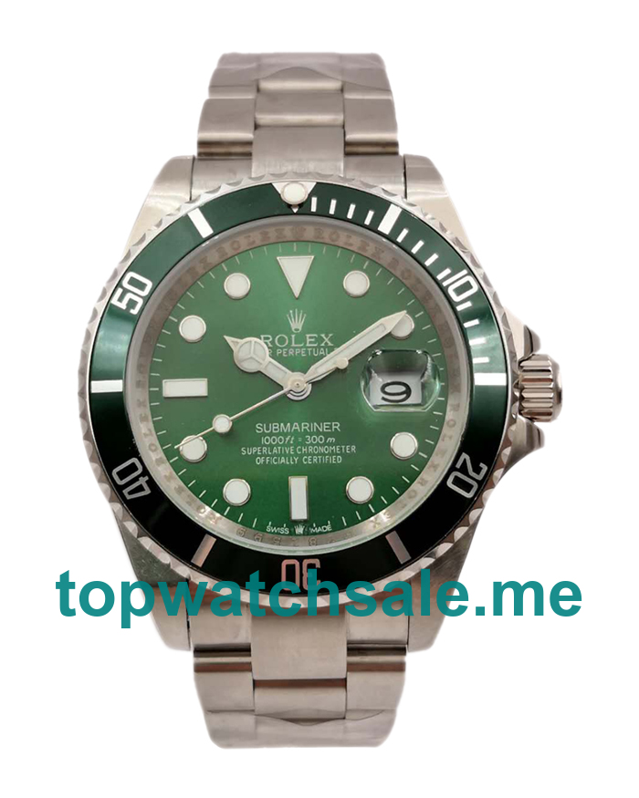 40MM Men Rolex Submariner 116610 LV Green Dials Replica Watches UK