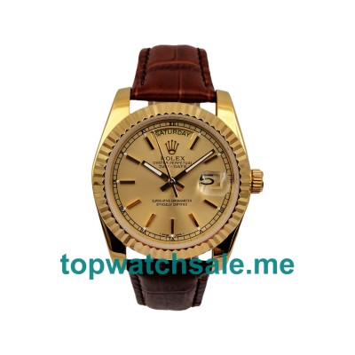 36MM Men Rolex Day-Date 18238 Champagne Dials Replica Watches UK