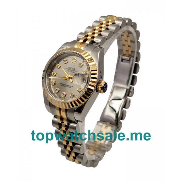 26MM Women Rolex Lady-Datejust 69173 Grey Dials Replica Watches UK