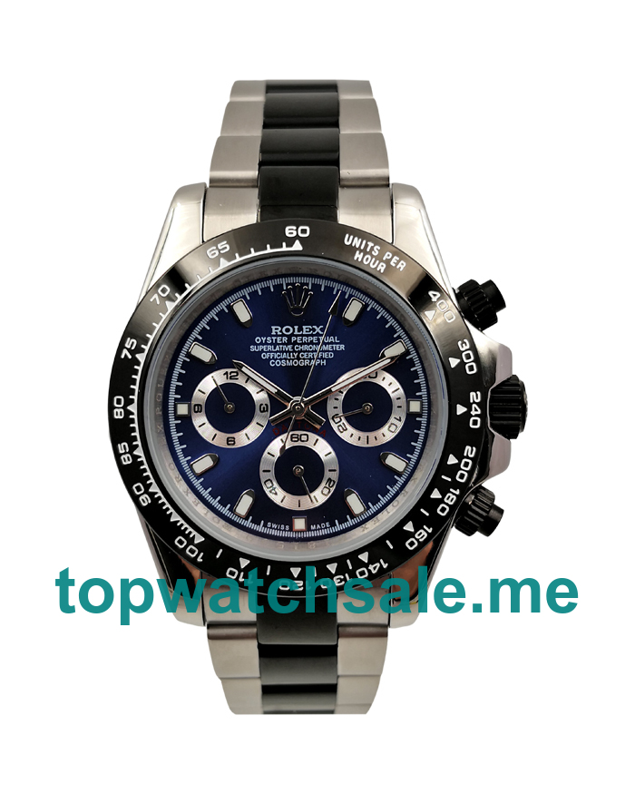 40MM Men Rolex Daytona 116500 Blue Dials Replica Watches UK