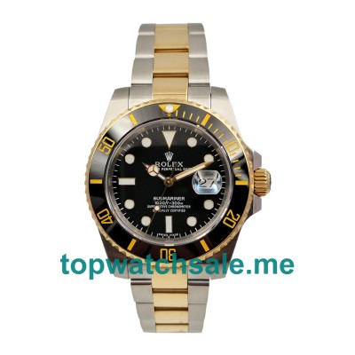 40MM Swiss Men Rolex Submariner 116613 LN Black Dials Replica Watches UK