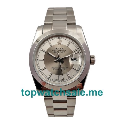 36MM Men Rolex Datejust 116234 White Dials Replica Watches UK