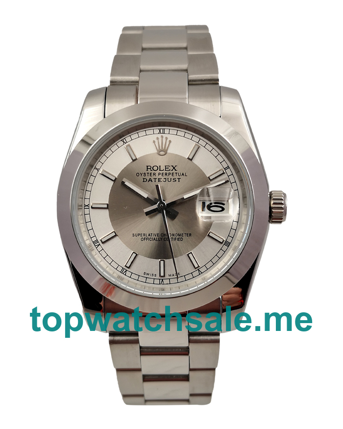 36MM Men Rolex Datejust 116234 White Dials Replica Watches UK