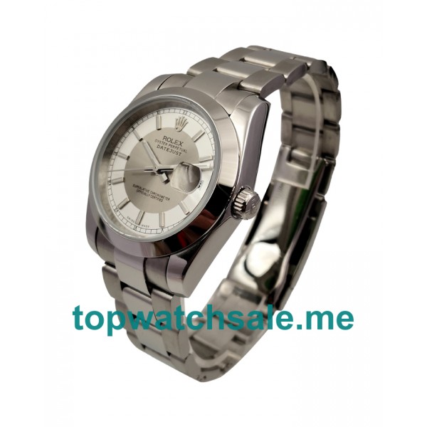 36MM Men Rolex Datejust 116234 White Dials Replica Watches UK