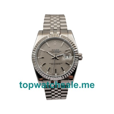 36MM Men Rolex Datejust 16234 Grey Dials Replica Watches UK