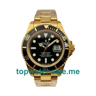 40MM Men Rolex Submariner 116618 LN Black Dials Replica Watches UK