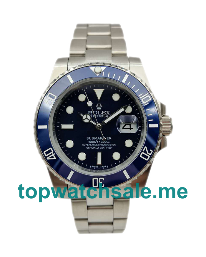 40MM Men Rolex Submariner 116619 LB Blue Dials Replica Watches UK