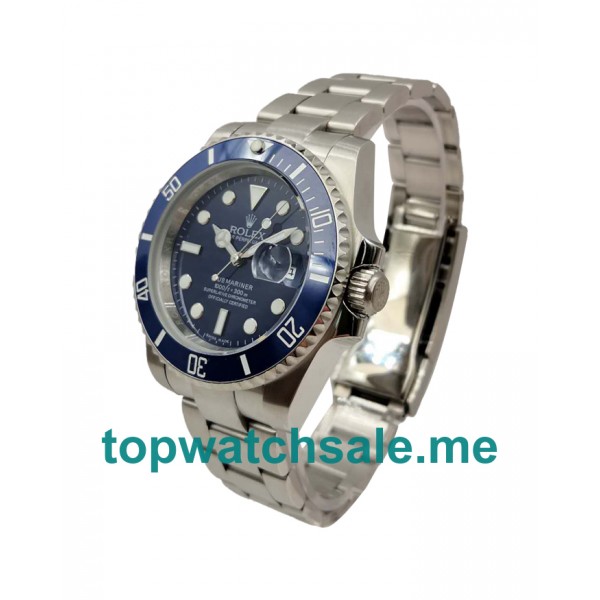 40MM Men Rolex Submariner 116619 LB Blue Dials Replica Watches UK